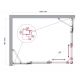 Душевой уголок BelBagno LUCE-AH-22-130/100-C-Cr стекло прозрачное, профиль хром