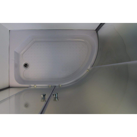 Душевой уголок PARLY ZFM1201 L 120x80x195 стекло матовое, профиль хром с поддоном
