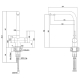 Смеситель для кухни с подключением к фильтру с питьевой водой из нержавеющей стали HAIBA HB70304-1