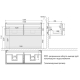 Тумба для комплекта LEMARK Buno mini 125 подвесная, 2 ящика, белая, под раковину Гармония 125