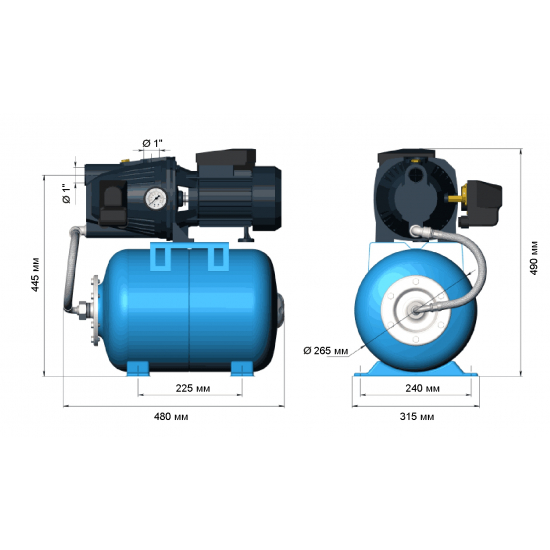 Насосная станция UNIPUMP AUTO JET 100 L-S