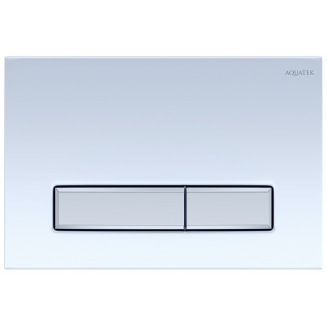 Кнопка для инсталляции AQUATEK KDI-0000022 (009A-1) белый/никель, клавиши прямоугольные