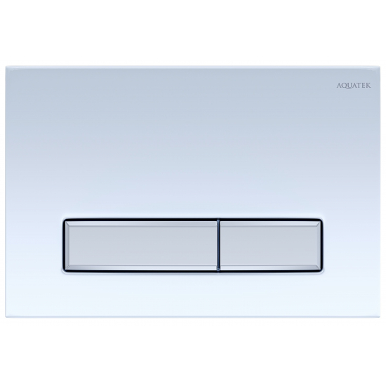 Кнопка для инсталляции AQUATEK KDI-0000022 (009A-1) белый/никель, клавиши прямоугольные