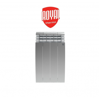 Радиатор алюминиевый ROYAL THERMO Biliner Alum Silver Satin 500/87  4 секции