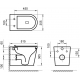 Унитаз подвесной BELBAGNO Flay-r BB053CHR безободковый, крышка BB901SC с микролифтом