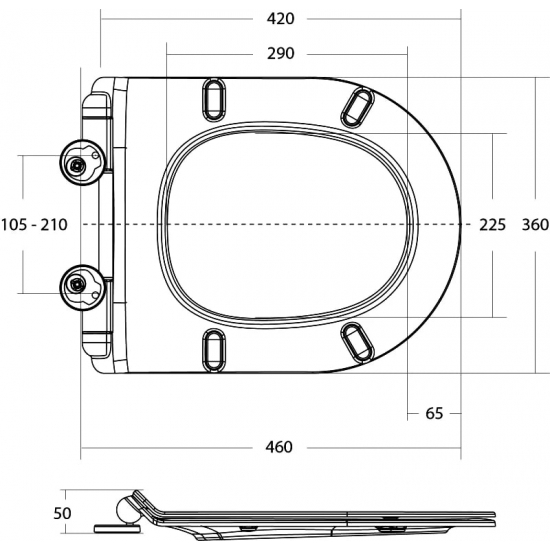 Унитаз подвесной BELBAGNO Flay-r BB053CHR безободковый, крышка BB901SC с микролифтом