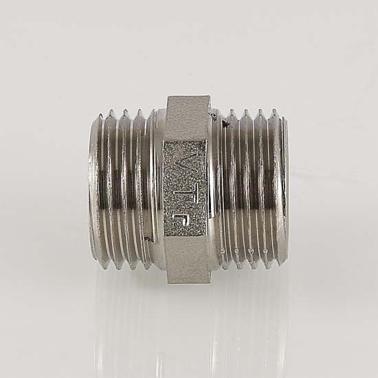 Ниппель резьбовой VALTEC 1/2" x 1/2" латунный 15 мм VTr.582.N.0004