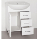 Тумба с раковиной STYLE LINE Эко Фьюжн №24 60 белая, раковина Стелла 65