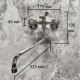 Смеситель для ванны HAIBA HB2209 хром