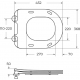 Унитаз подвесной BELBAGNO Amanda BB051CH-TOR-FC безободковый, крышка BB2034SC с микролифтом