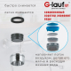 Смеситель для ванны GLAUF NUD6-A045 хром