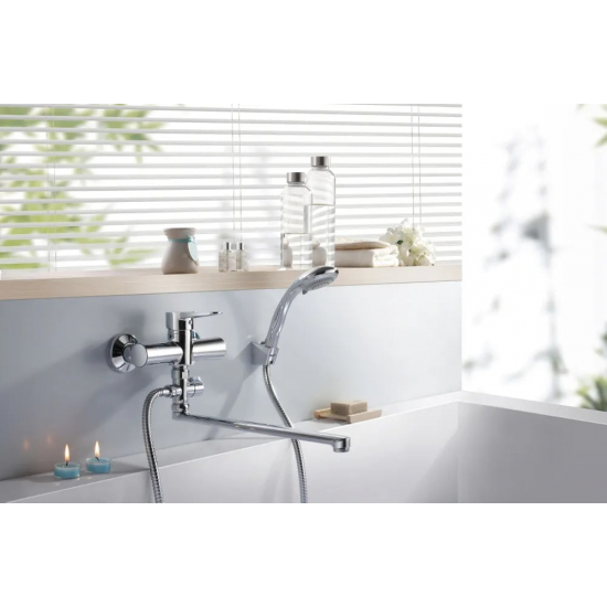 Смеситель для ванны GLAUF NUD6-A045 хром
