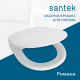 Сиденье для унитаза SANTEK Римини 1WH301948 полипропилен