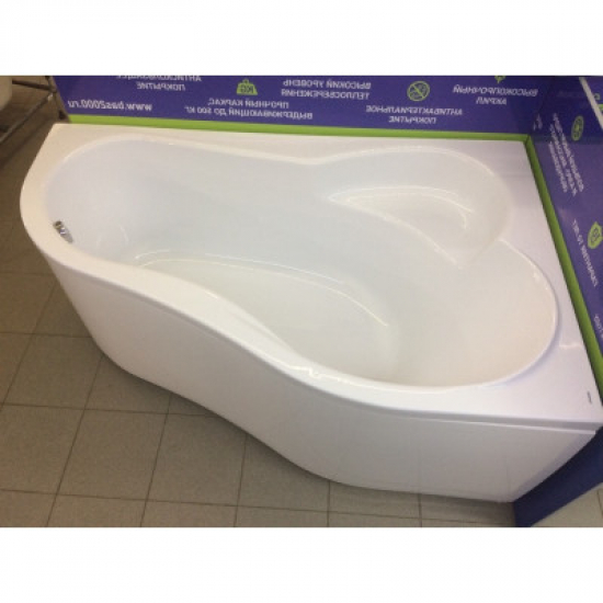 Акриловая ванна SANTEK Ибица XL R 160x100 см, угловая, с каркасом, асимметричная