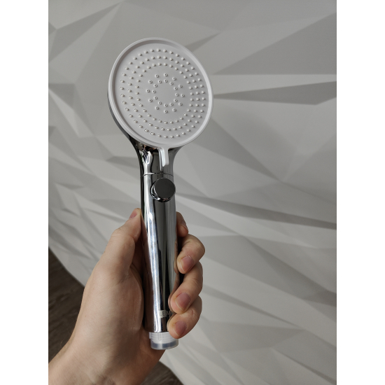 Лейка для душа LEMARK LM0818CW хром, белый 4 режима