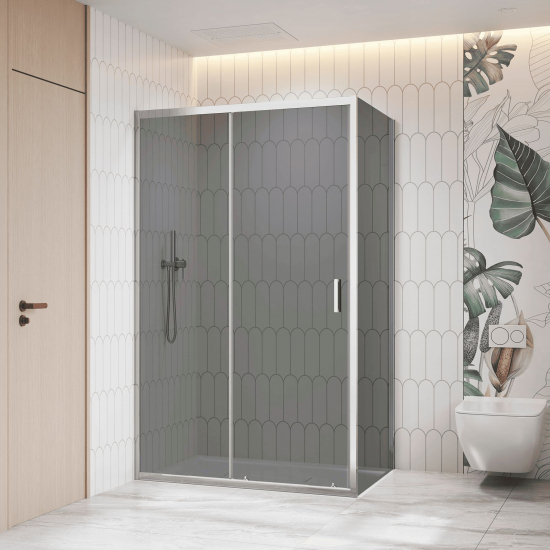 Душевой уголок RGW Classic CL-133 120x80 стекло тонированное, профиль хром
