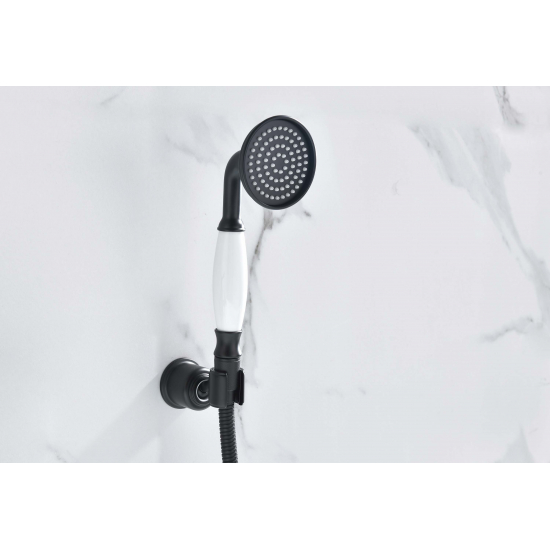 Лейка для душа AQUATEK Классик 65 AQ2008MB матовый чёрный