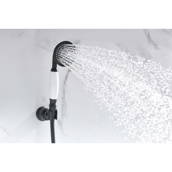 Лейка для душа AQUATEK Классик 65 AQ2008MB матовый чёрный