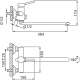 Смеситель для ванны FRAP H44 F2244 хром