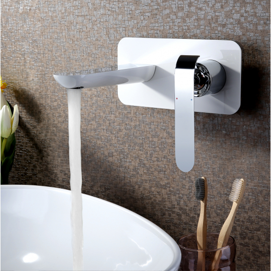 Смеситель для раковины LEMARK Melange LM4926CW С ВНУТРЕННЕЙ ЧАСТЬЮ белый/хром