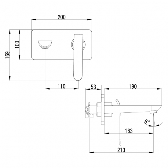Смеситель для раковины LEMARK Melange LM4926CW С ВНУТРЕННЕЙ ЧАСТЬЮ белый/хром