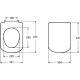 Сиденье для унитаза ROCA Dama Senso ZRU9000040 быстросьемное, дюропласт