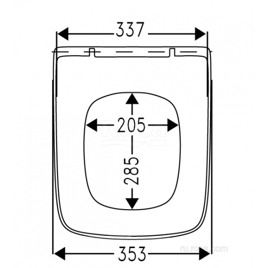 Сиденье для унитаза ROCA Gap 7801472001 тонкое, с микролифтом, быстросъёмное