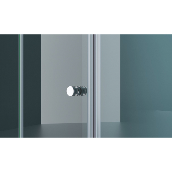 Душевая дверь в нишу BelBagno ALBANO-BS-13-60+70-C-Cr стекло прозрачное, профиль хром