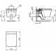 Унитаз подвесной IDEAL STANDARD Blend Cube T368601 сиденье микролифт T521101