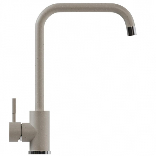 Смеситель для кухни MIXLINE ML-GS12 (331) из нержавеющей стали, белый
