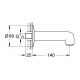 Излив GROHE BauClassic 13258000, для ванны, хром
