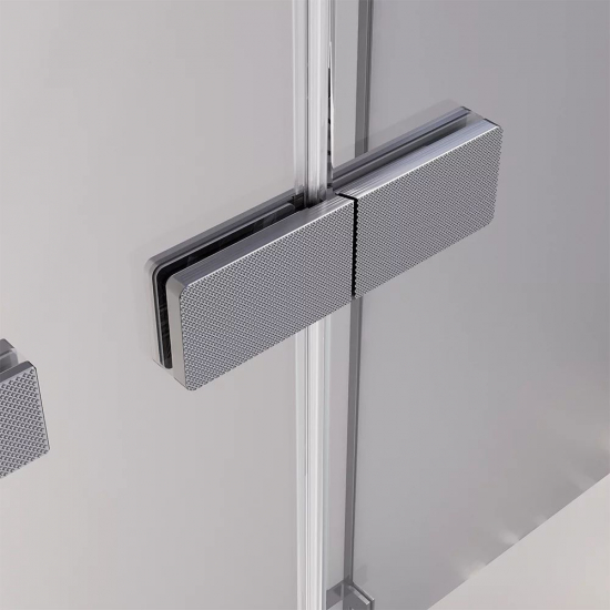 Душевой уголок VECONI Premium Alassio SP GR 120x100 стекло прозрачное, профиль графит
