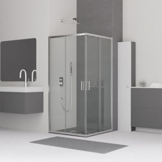 Душевой уголок RGW Classic CL-34 90x90 стекло прозрачное, профиль хром