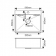 Мойка для кухни врезная MELANA Н5545 550х450х220 т 3,0 сатин
