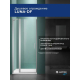 Душевая дверь в нишу SANTREK AQUA Luna-DF-1300-C-Chrome 130x185 стекло прозрачное, профиль хром