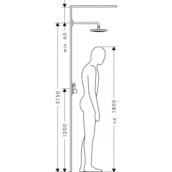 Верхний душ HANSGROHE Raindance Select S 300 2jet 27378400