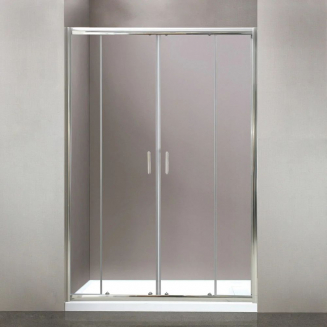 Душевая дверь в нишу BelBagno UNO-195-BF-2-180-C-Cr стекло прозрачное, профиль хром