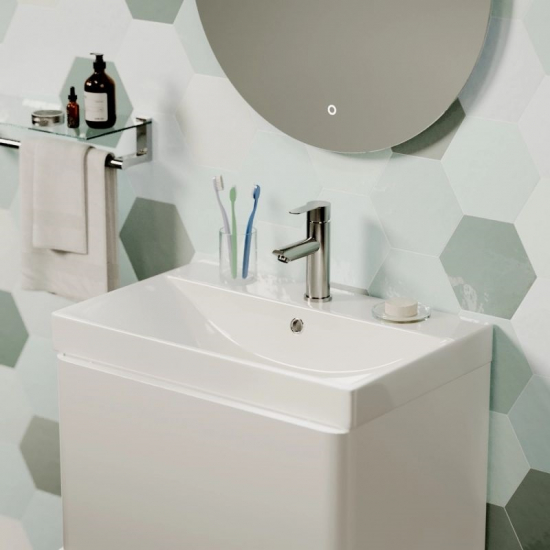 Смеситель для раковины MIXLINE Plus Stainless MLSS32-04 из нержавеющей стали