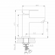 Смеситель для раковины MIXLINE Plus Stainless MLSS32-04 из нержавеющей стали