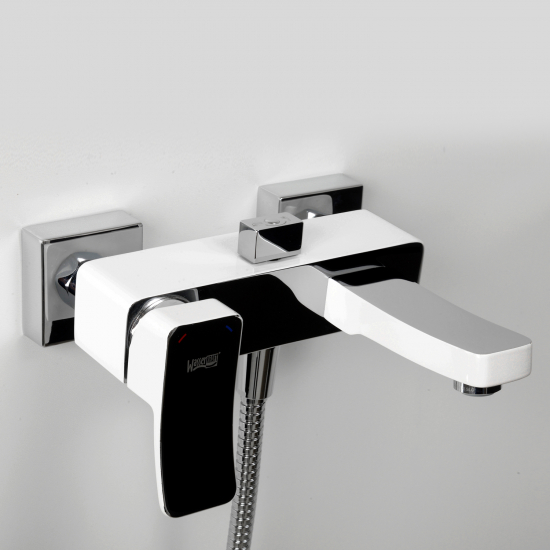 Смеситель для ванны WASSERKRAFT Aller 1061W белый, хром