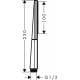 Лейка для душа HANSGROHE Rainfinity 100 26866670 матовый чёрный