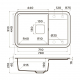 Мойка для кухни OMOIKIRI Tasogare 78 чаша+крыло 780х510 мм, бежевый