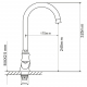 Смеситель для кухни MIXLINE ML11-031 (без подводки)