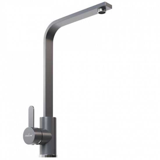 Смеситель для кухни MIXLINE ML-GS14 (342) из нержавеющей стали, графит