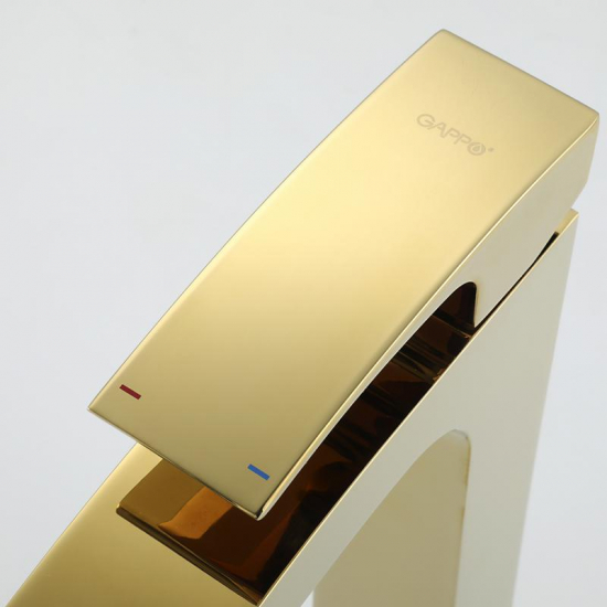 Смеситель для раковины GAPPO G07-3 G1007-32 золото