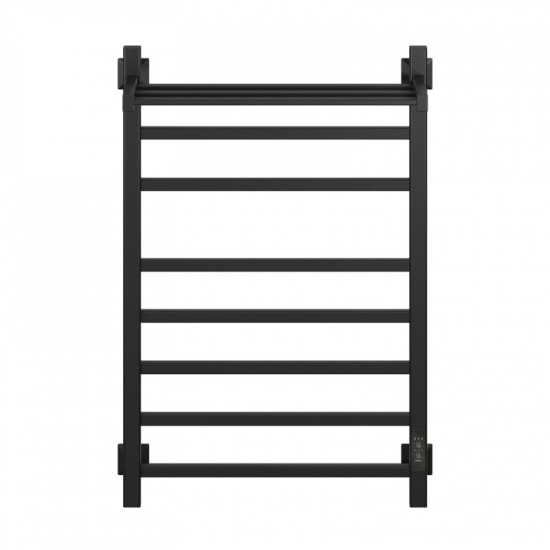 Полотенцесушитель электрический MIXLINE Fortune 80x50 560 Вт, полка, чёрный