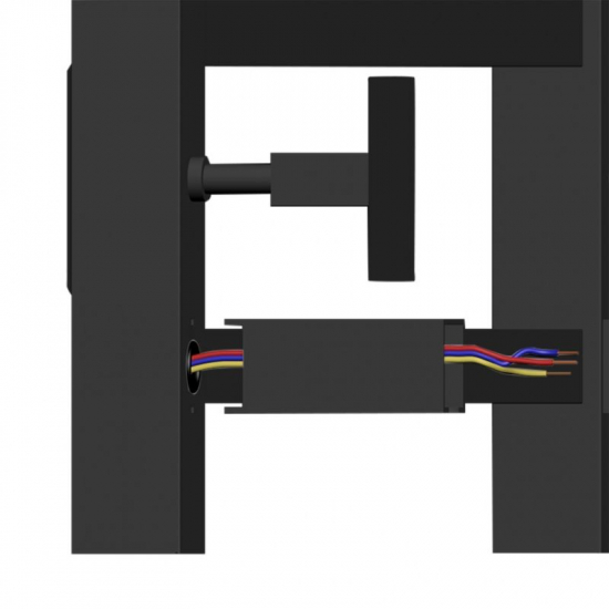 Полотенцесушитель электрический MIXLINE Fortune 80x50 560 Вт, полка, чёрный