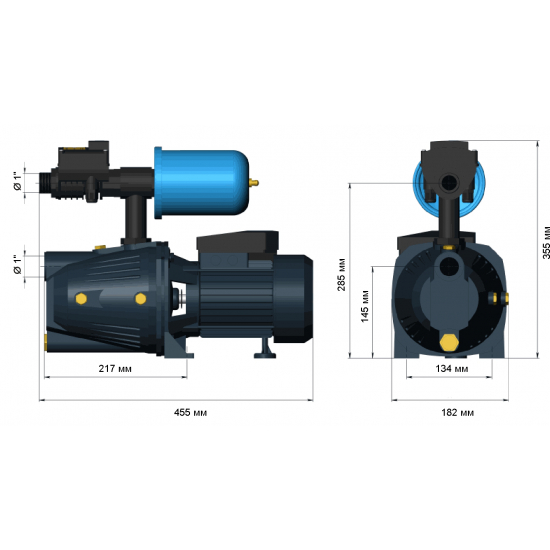 Насосная станция адаптивная UNIPUMP АКВАРОБОТ JET 110 L