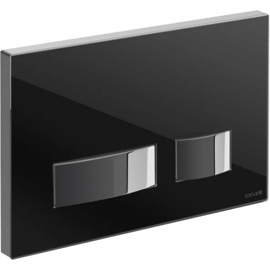 Кнопка для инсталляции CERSANIT Movi P-BU-MOV/Blg/Gl стеклянная, черная глянцевая