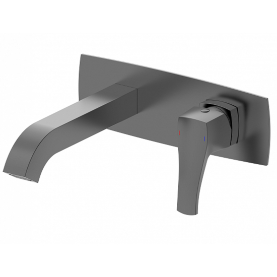 Смеситель для раковины WONZON & WOGHAND Flex WW-88869072-BGM С ВНУТРЕННЕЙ ЧАСТЬЮ тёмный графит